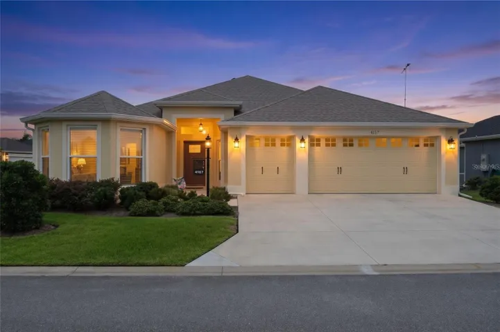 Front of Home AI Generated Twilight Photo