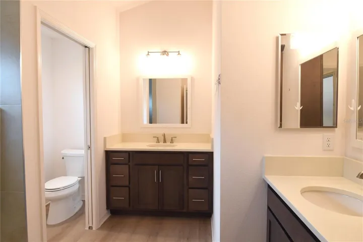 Master Bathroom with Quartz Counter Tops