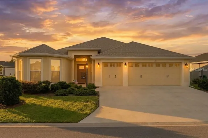 Front of Home AI Generated Twilight Photo
