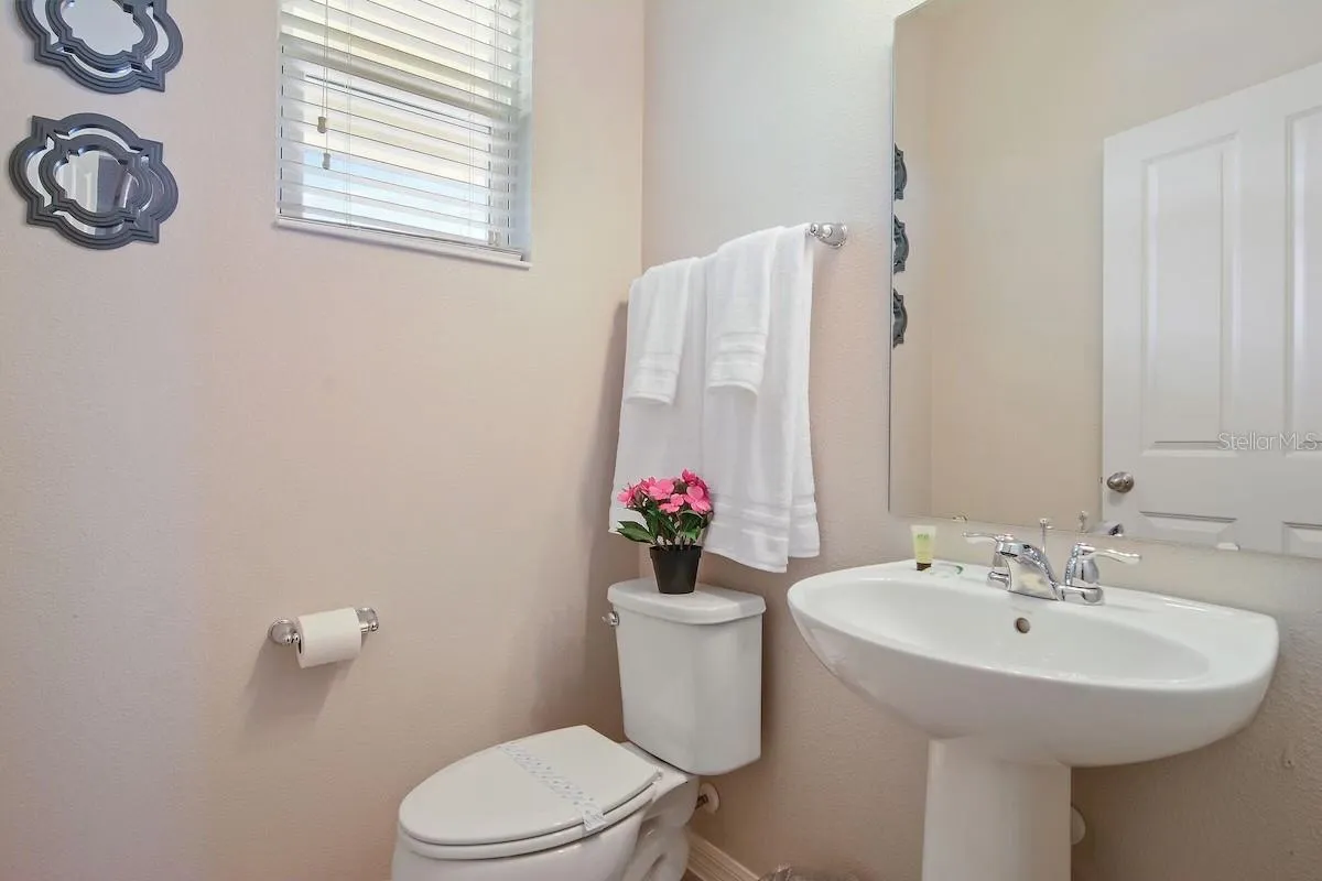 Half bathroom on 1st floor
