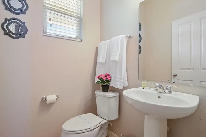 Half bathroom on 1st floor