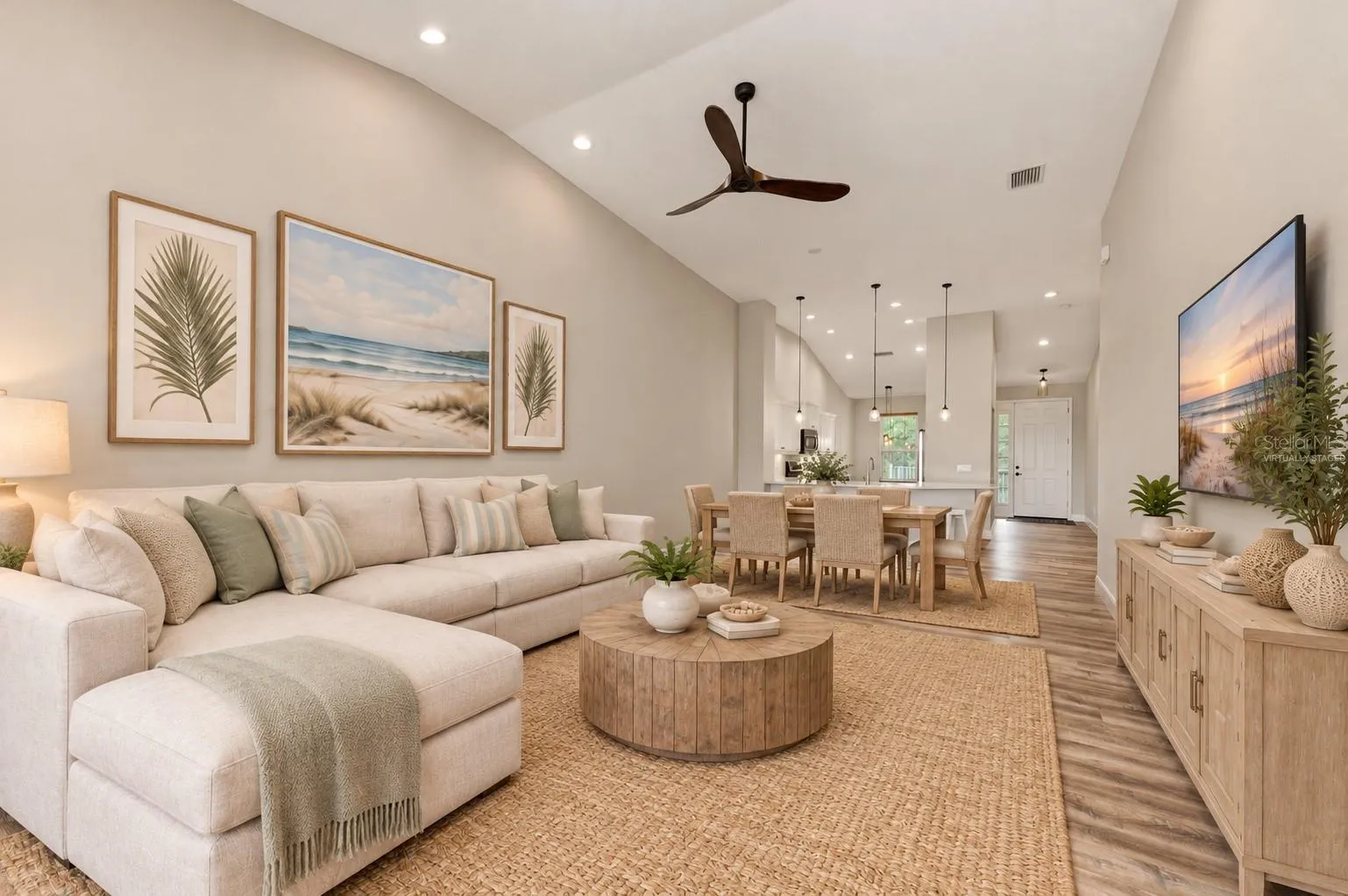 Living Room Virtually Staged