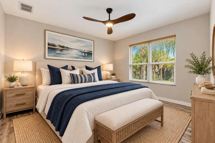 Primary Suite Virtually Staged