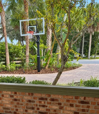 view from screened porch