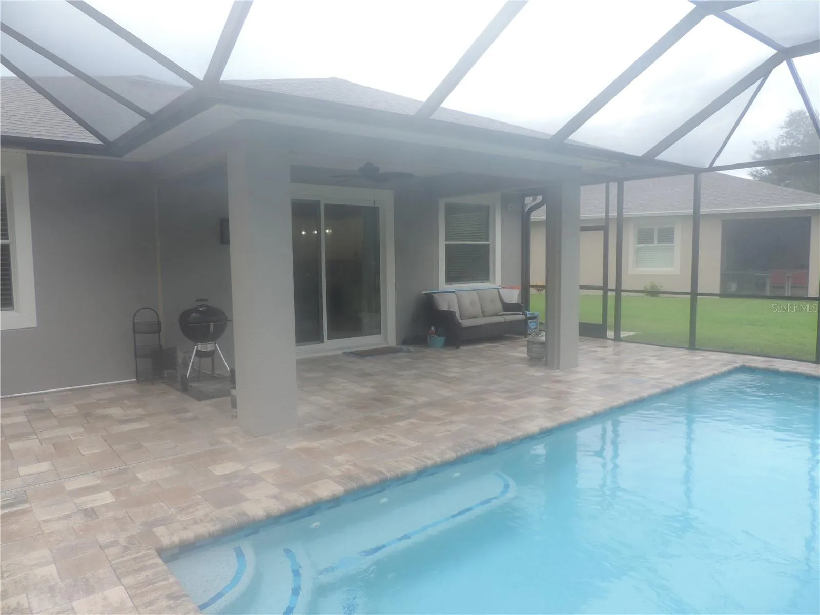 Covered pool area