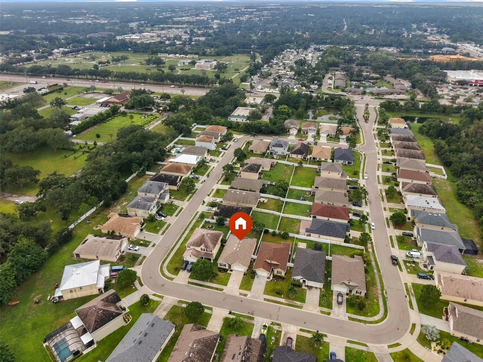 Neighborhood aerial view