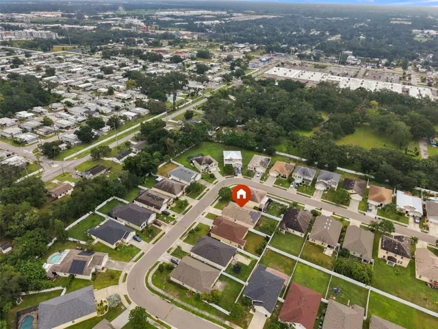 Aerial view of solar system installed in 2022