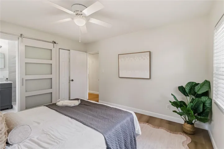 Primary Bedroom is conveniently located with just steps to the en-suite