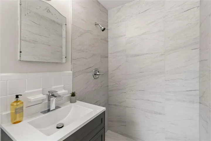 Primary ensuite with shower