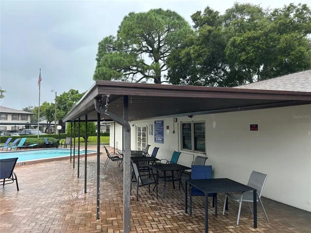 Covered seating area