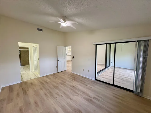 Primary Bedroom slider vacant