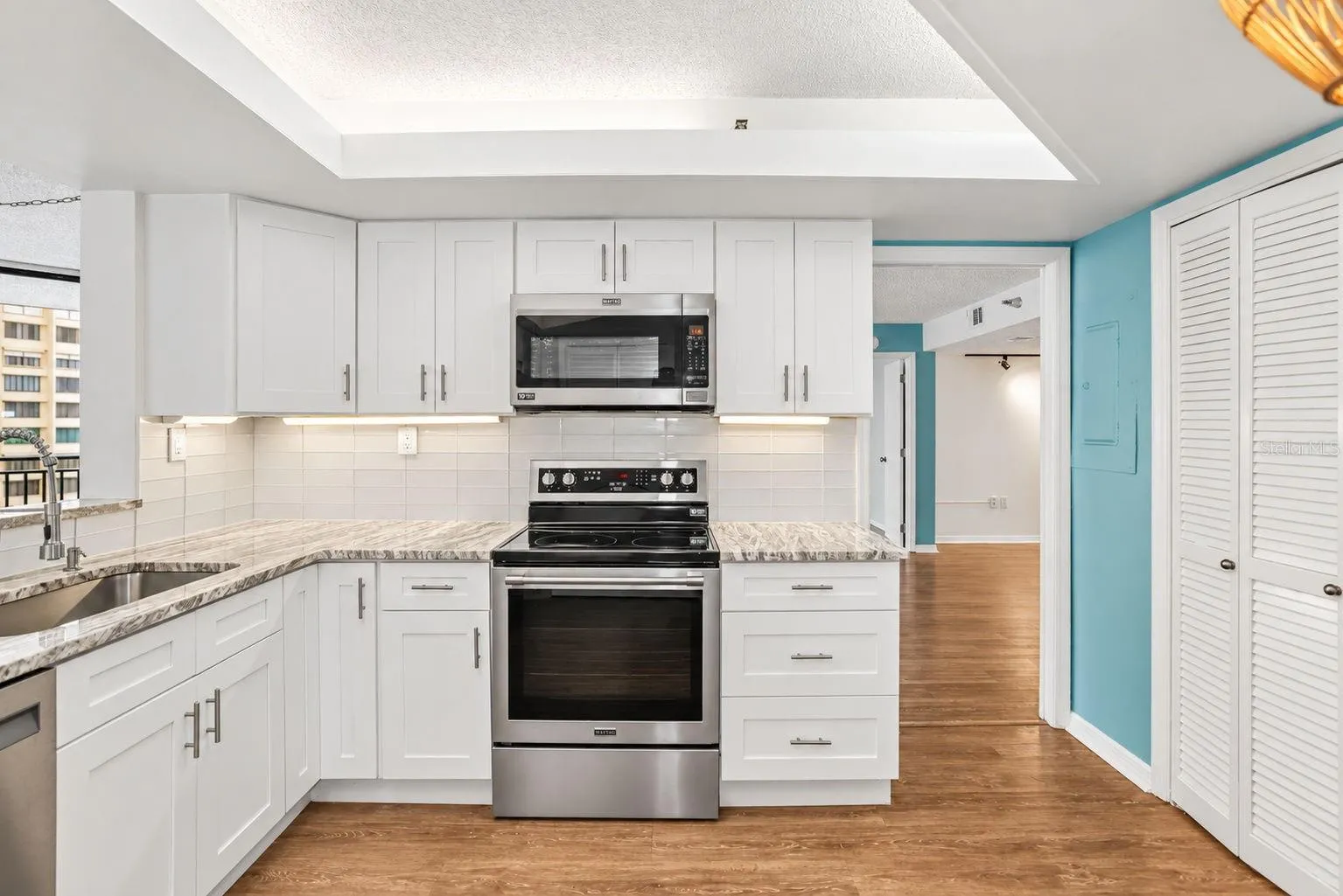 Fully remodeled kitchen, Shaker soft close cabinets and premium Maytag stainless appliances