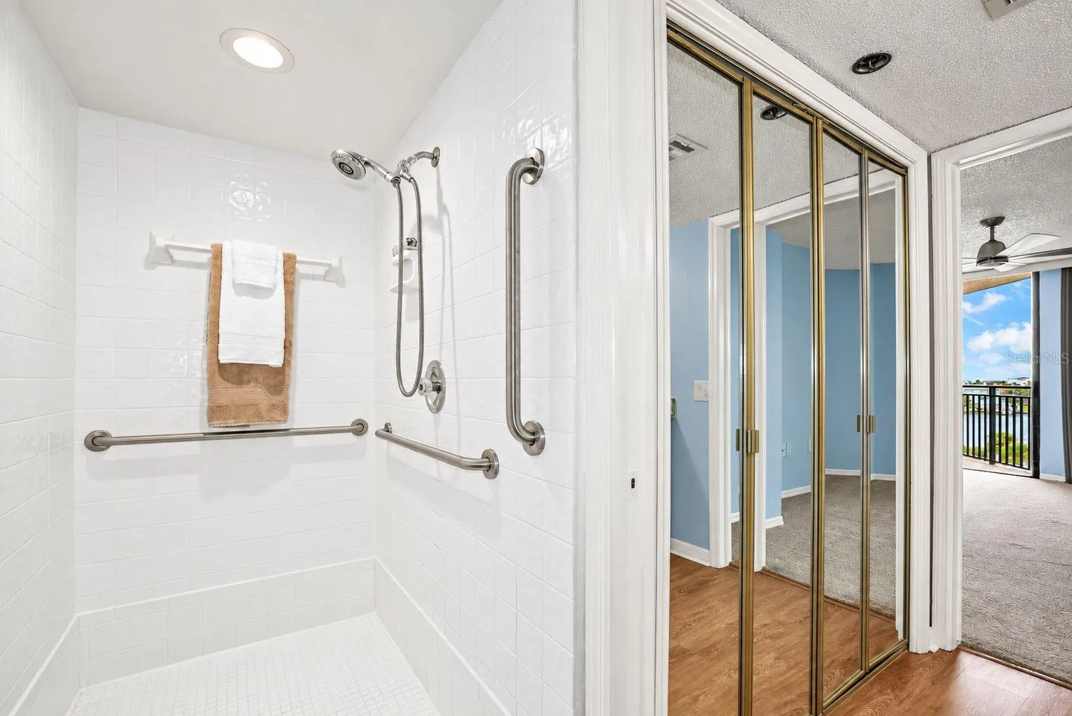 Primary bath large walk in shower