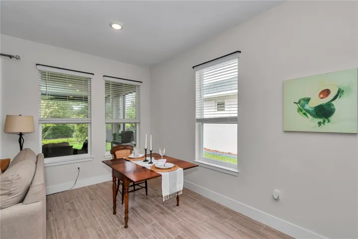 Open floor plan dining room