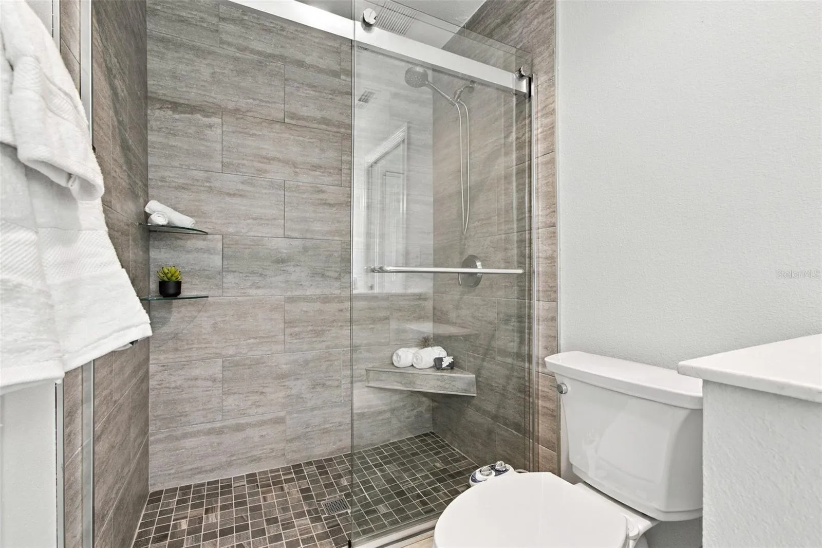 Walk In Shower in Primary Bathroom