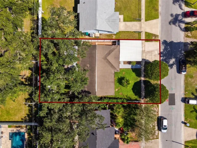 Arial view of Lot