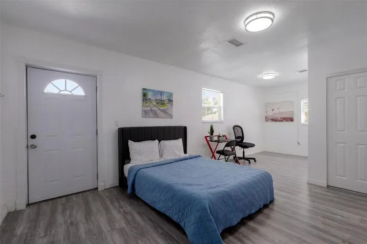 Primary bedroom with separate entrance