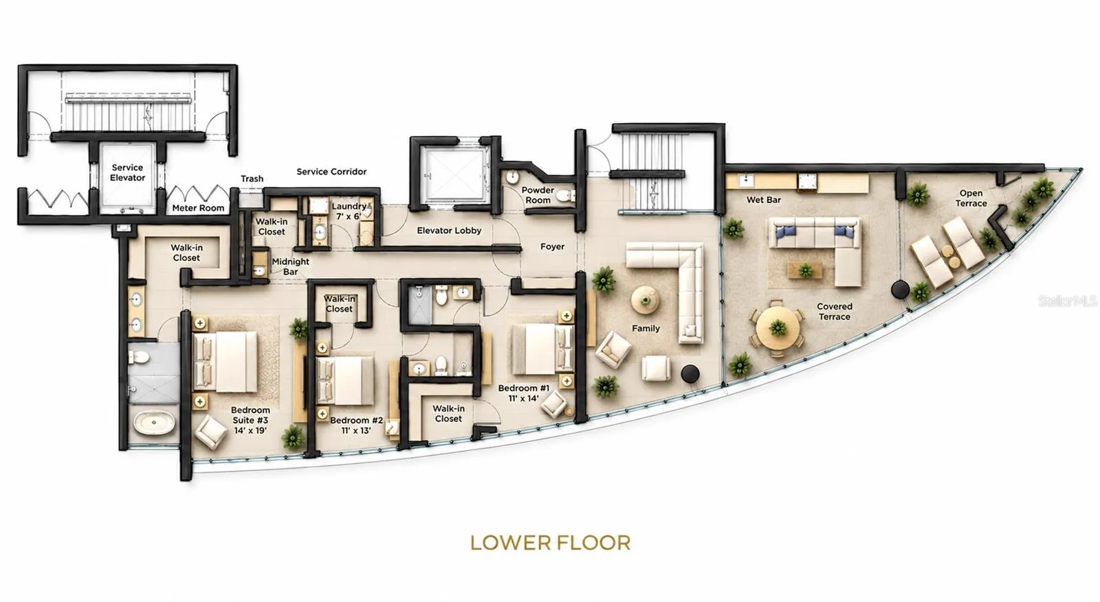 1st Level - Floor Plan