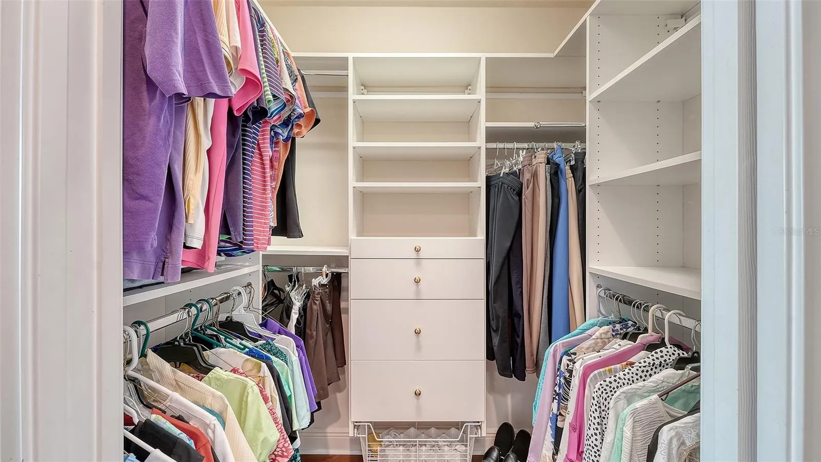 Roomy walk in master closet