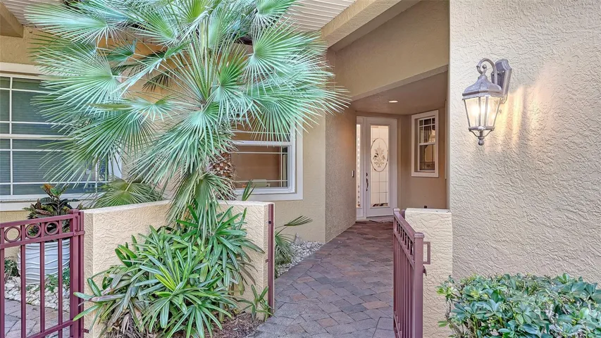 Front entry with gate