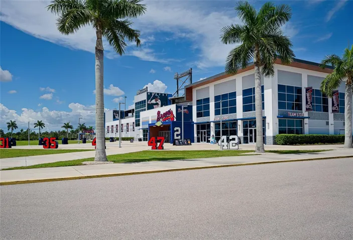 Cool Today Stadium! Just a golf cart ride away!