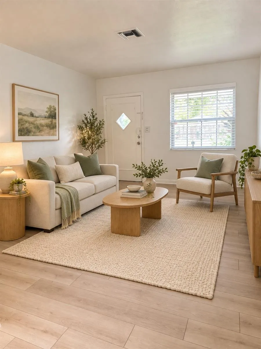 Virtually Staged Living Room