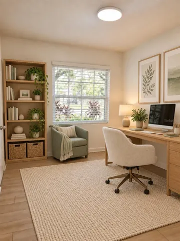 Or Bedroom 1 Vitrtually Staged as Home Office