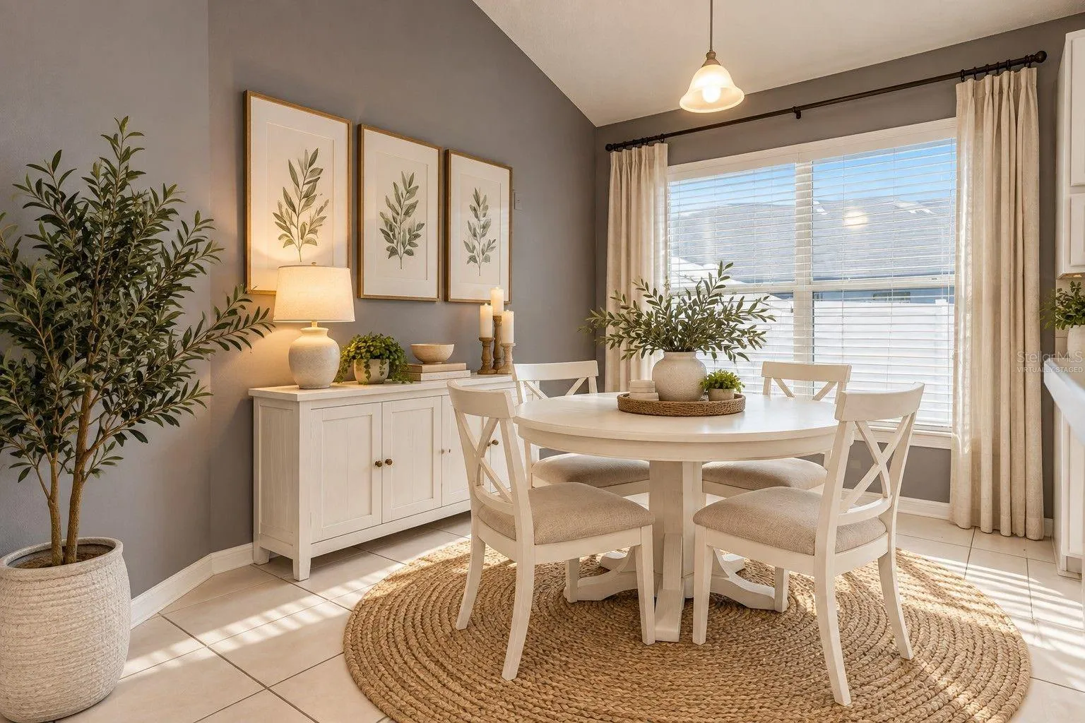 Breakfast Nook - Virtually Staged