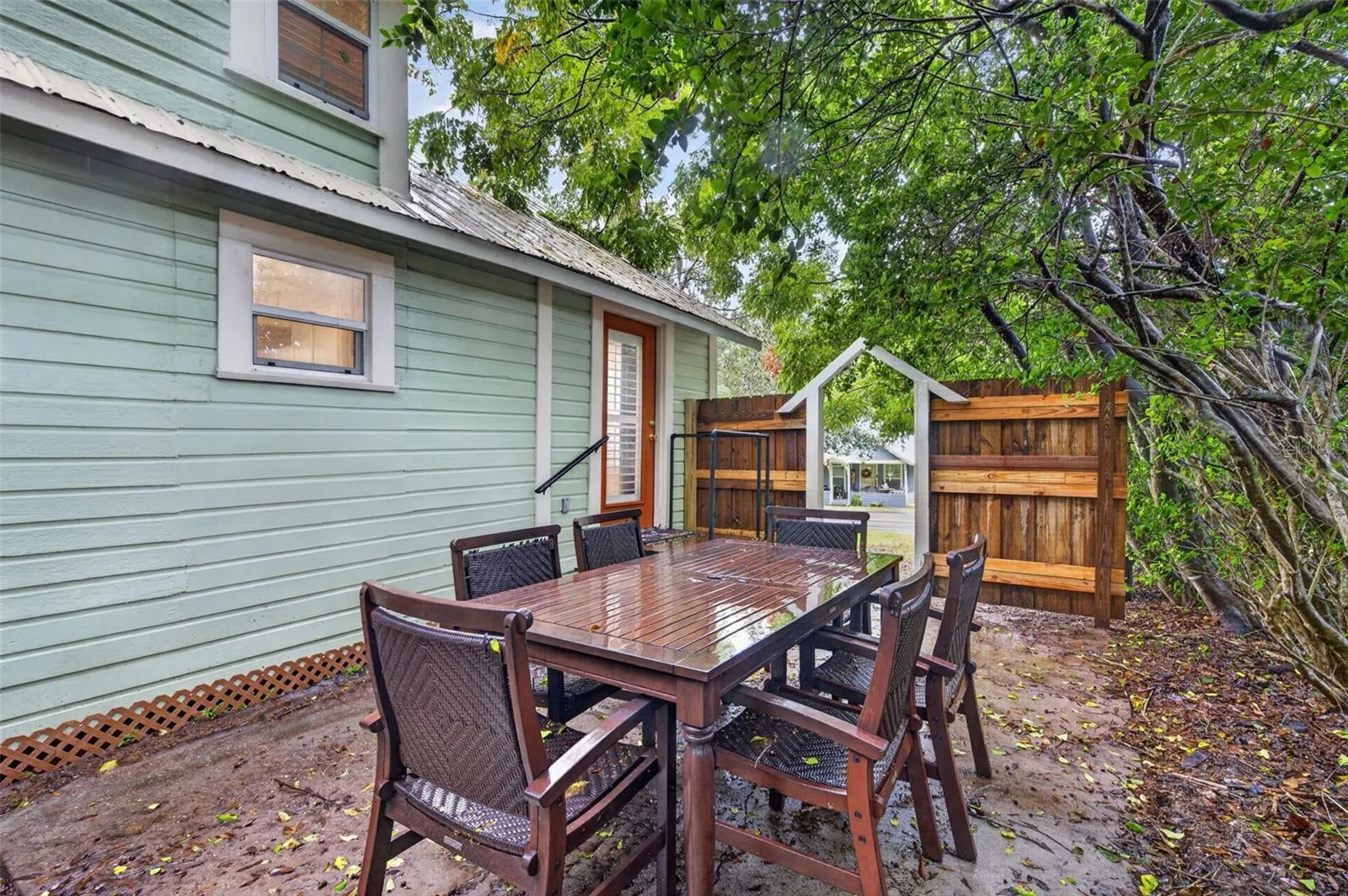 Off Side Door Outside Patio area