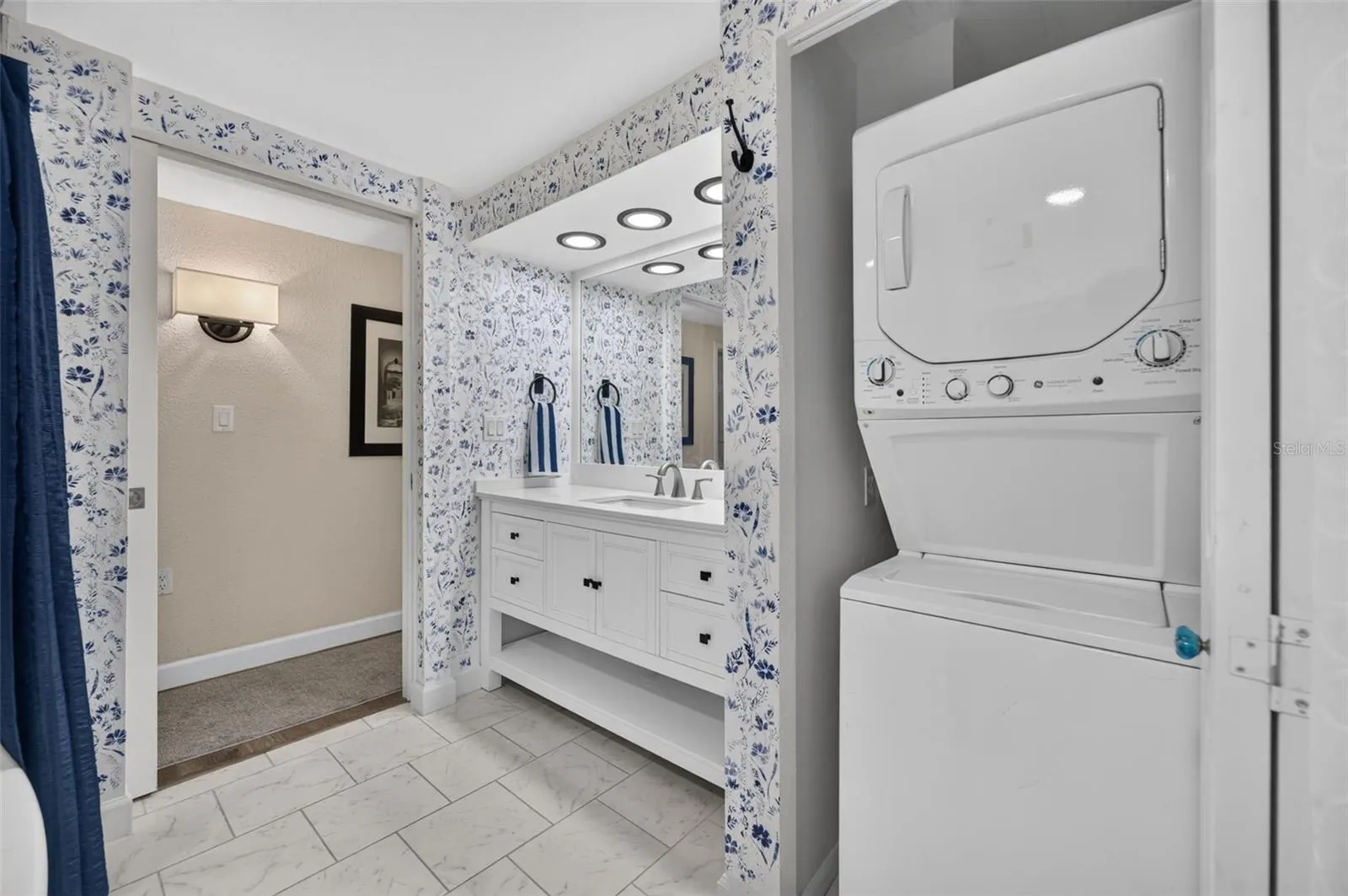Washer Dryer Combo in 1st floor bath