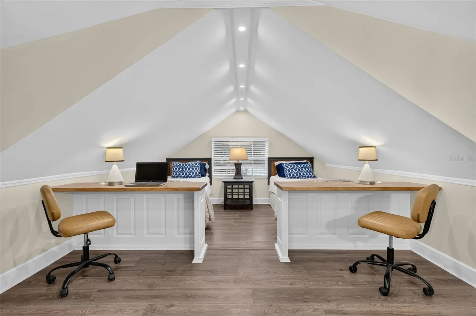 Built in Desks with Charging ports