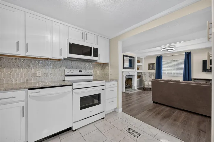 Semi Open Concept kitchen to living room