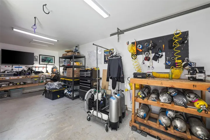 Finished off garage with a/c