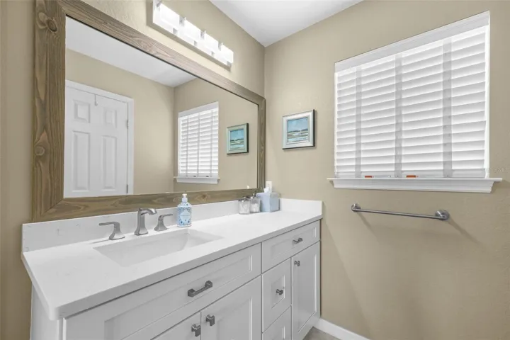 Master Bathroom Vanity Area with nice window for natural light