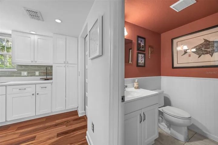 1st floor half bath