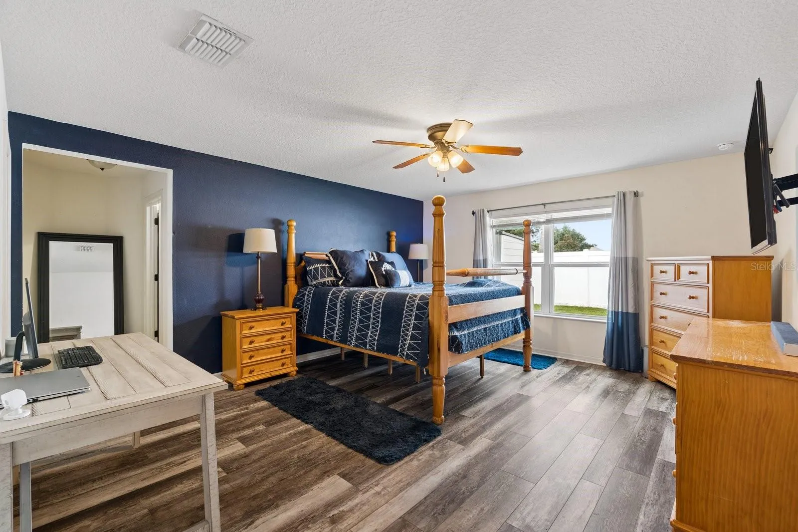 Primary Suite with California King bed, plenty of extra room