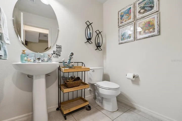 Half bath - adjacent to theater room