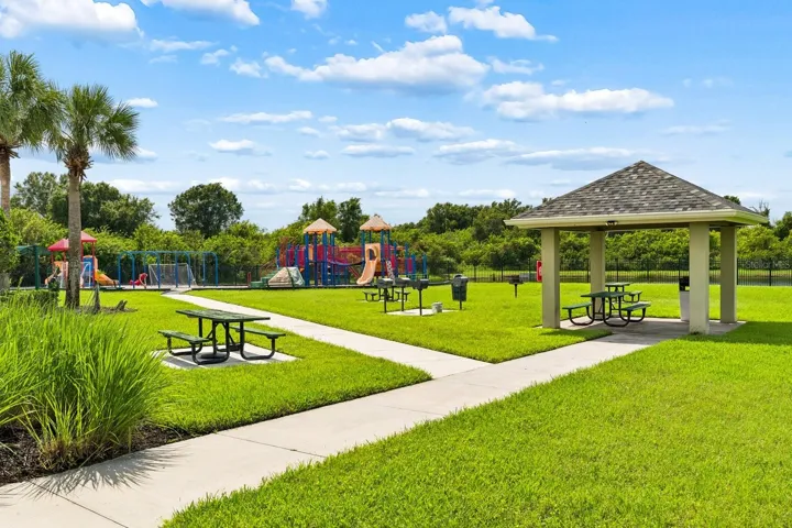 Community park with grills and gazebo