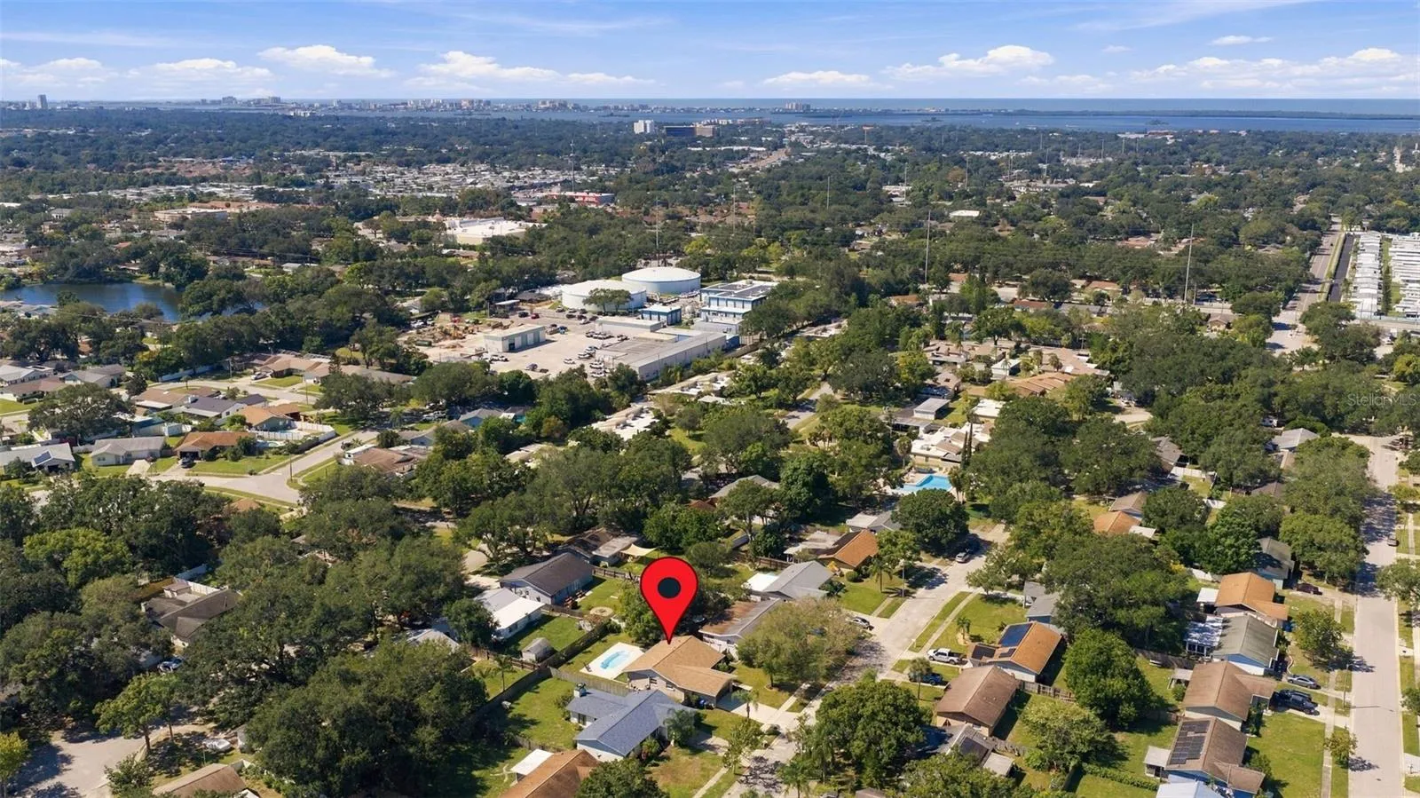 Aerial showing Pinellas beaches