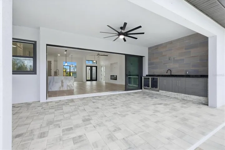 Hideaway slider doors make inside and outside entertaining easy