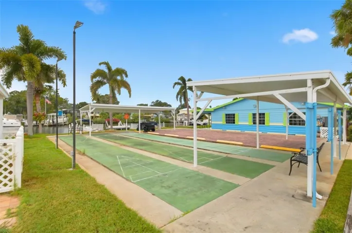 Shuffleboard court