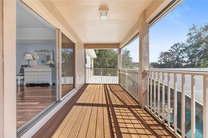 A private balcony