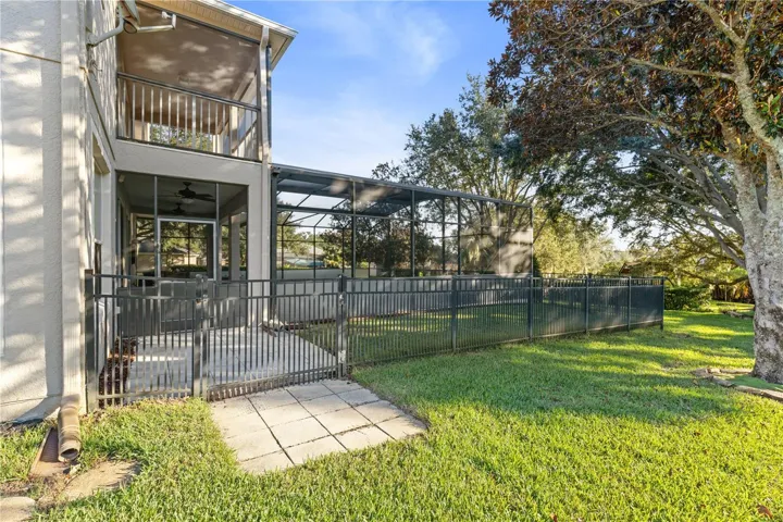 Dedicated fenced dog run