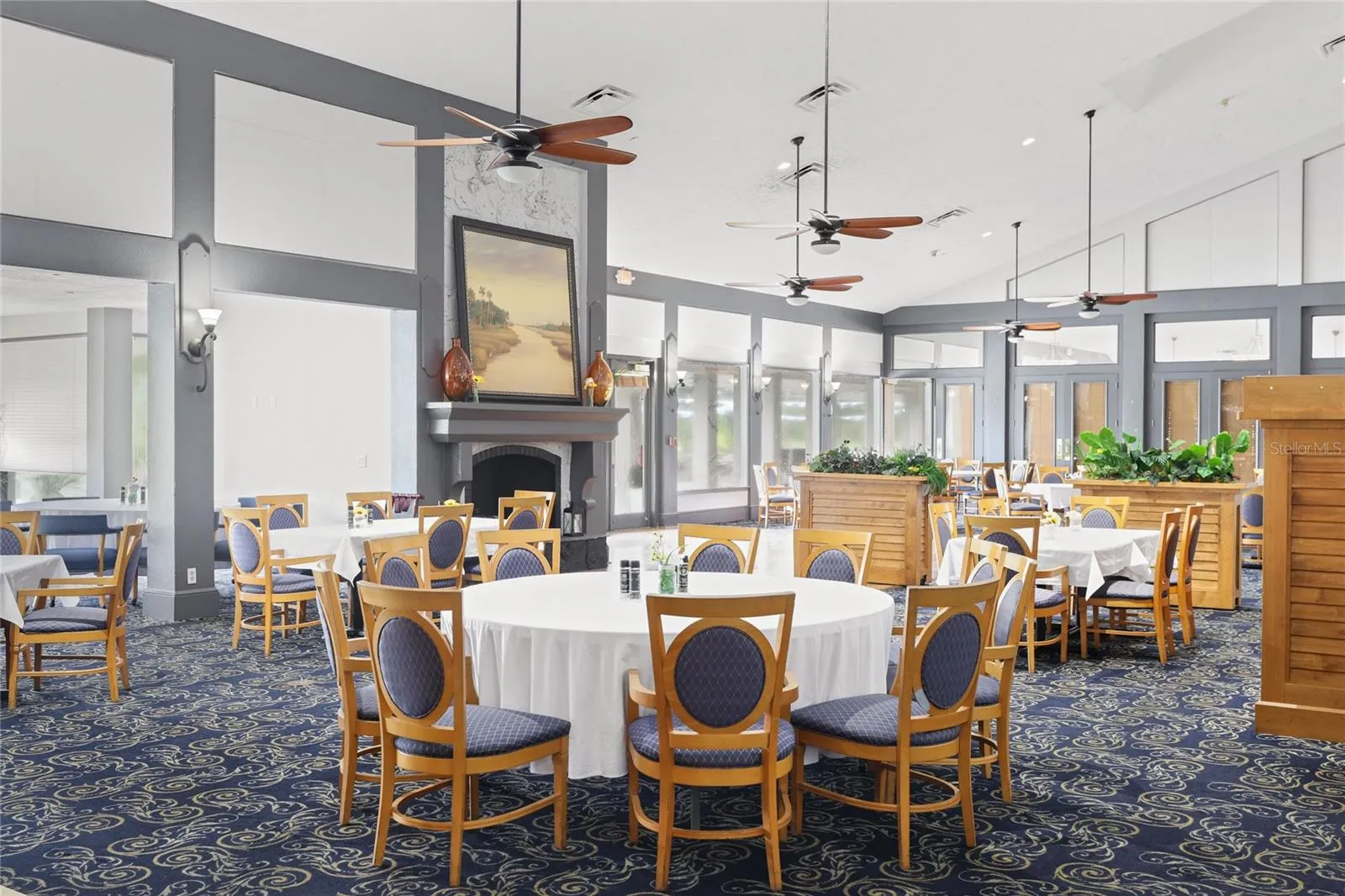 Dining at the club
