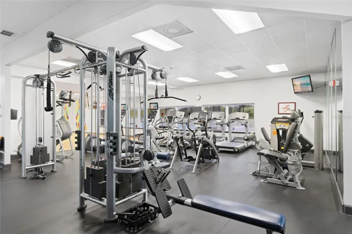 Gym at the Club at River Wilderness