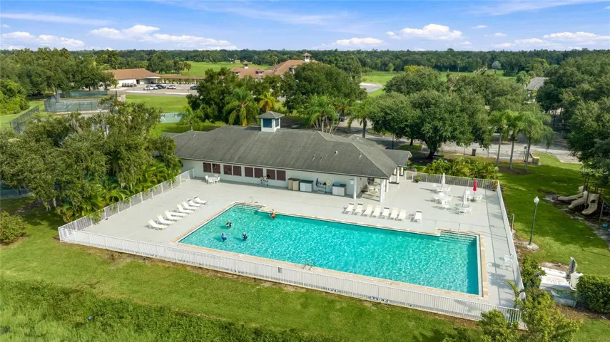 A Junior Olympic-size pool at the club.