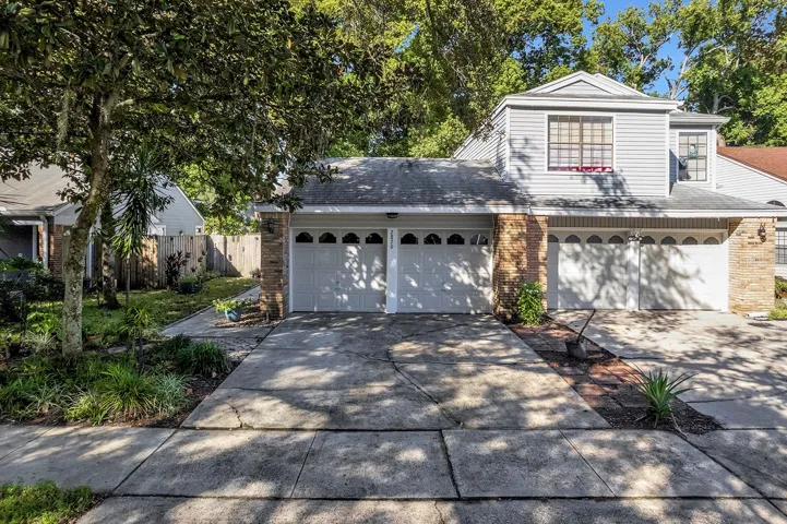 front - 2 door garage