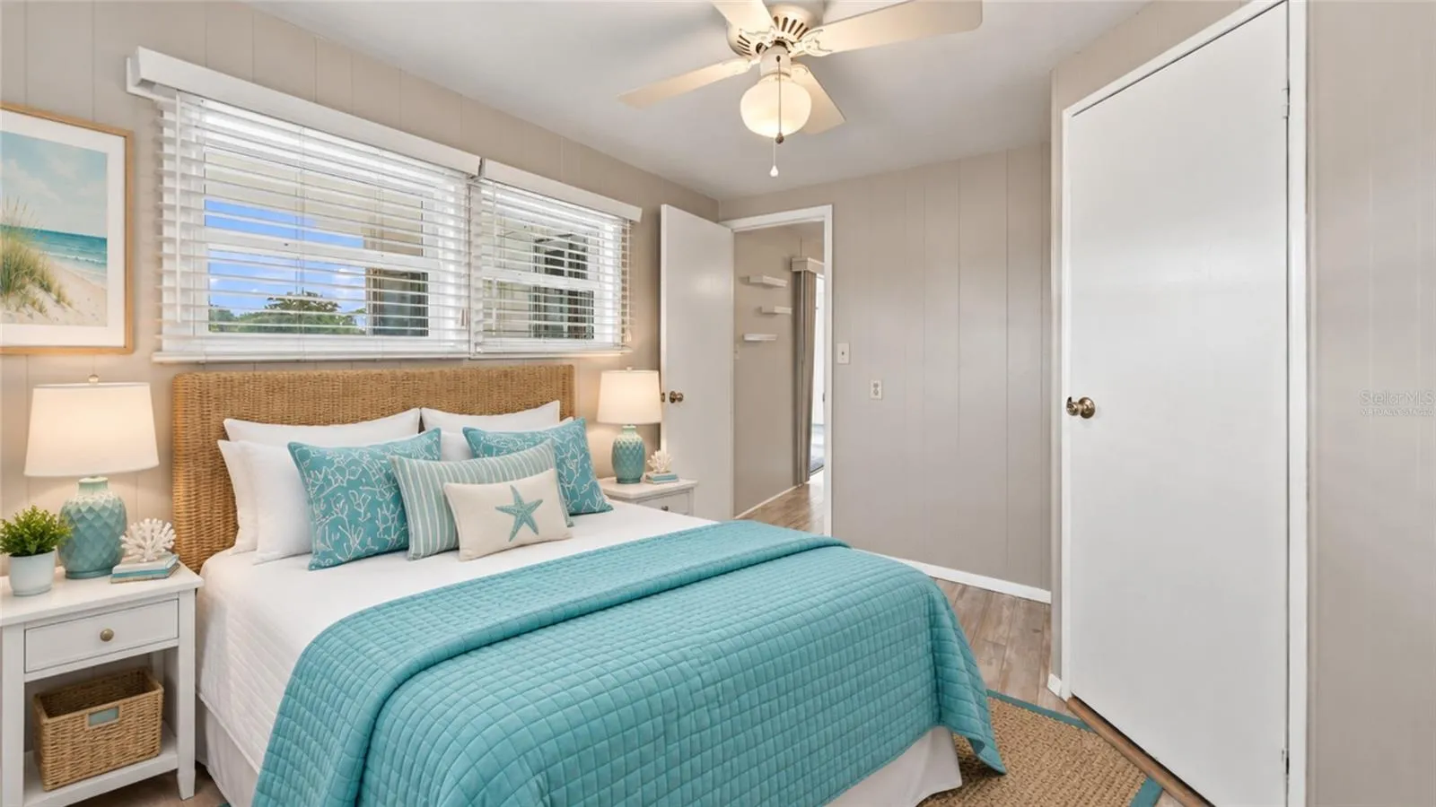Virtually Staged Guest Bedroom