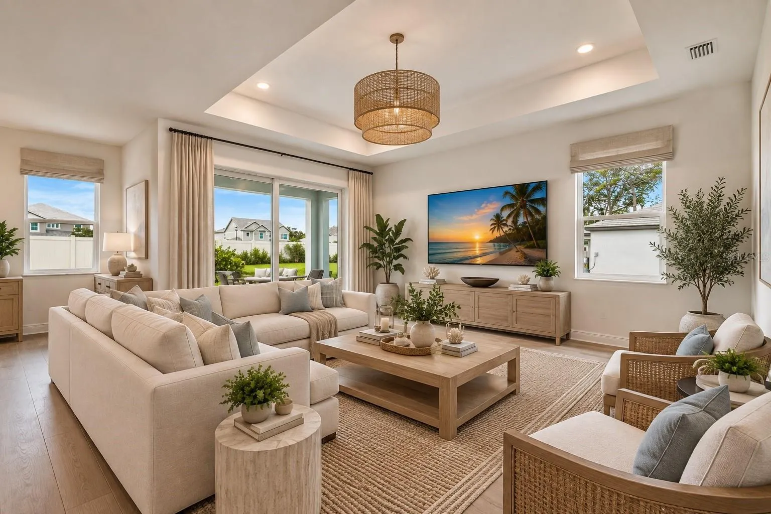 Great Room Digitally Staged