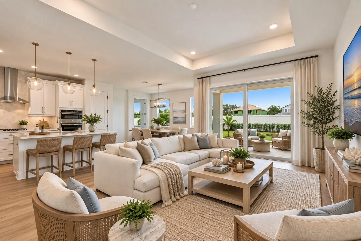Great Room Digitally Staged